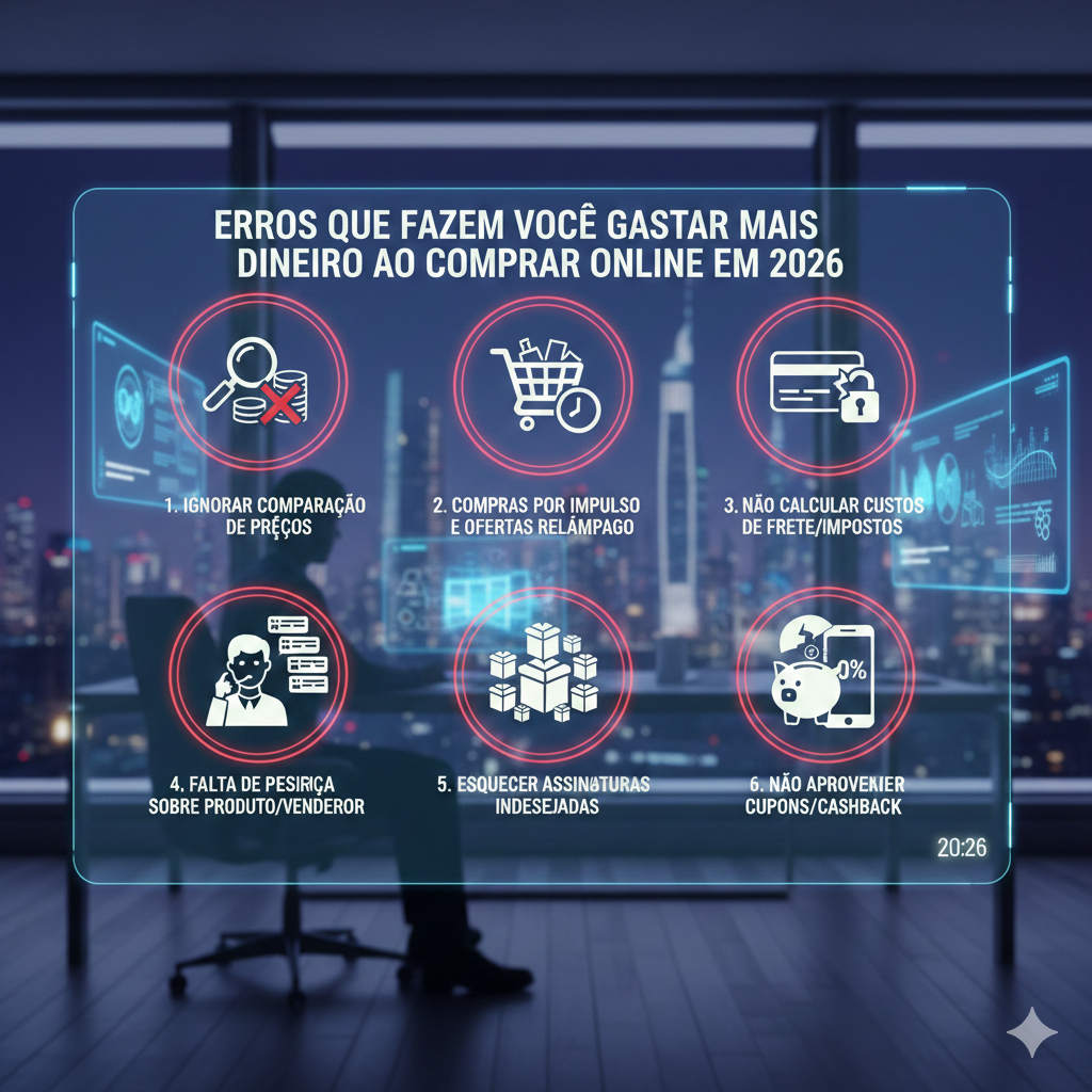 Erros ao Comprar Online em 2026: Como Evitar Gastos Desnecessários