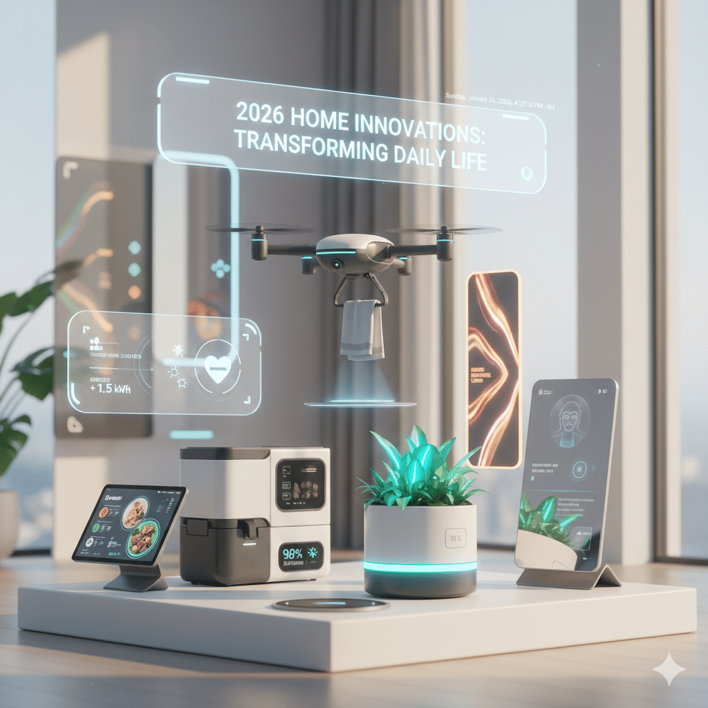 tecnologia para casa em 2026 com dispositivos modernos que facilitam o dia a dia